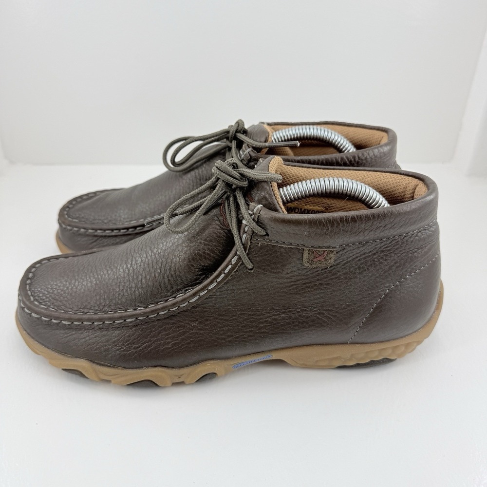 Twisted X WDMX002 Womens 8 Opal Brown Leather Chukka Driving Moc Casual Shoes